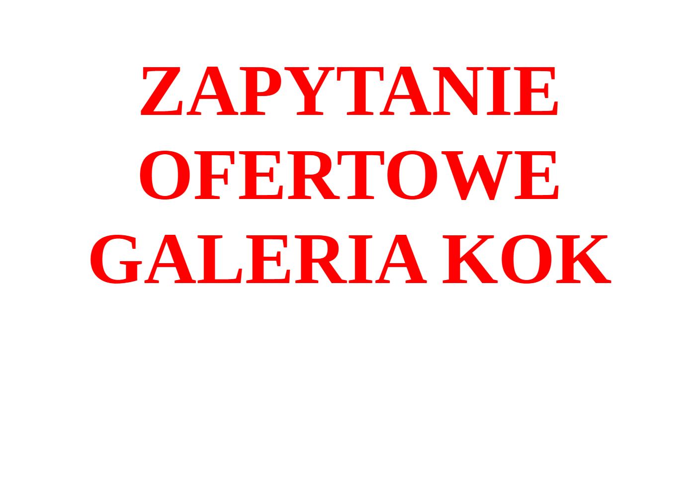 ZAPYTANIE OFERTOWE!